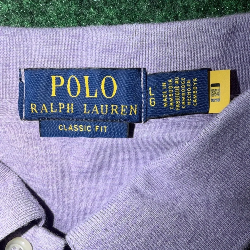 Polo Ralph Lauren Purple Polo Classic For Shirt Men's Size Large Purple J